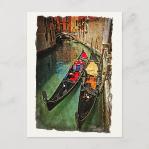 venezianische Gondeln Ansichtskarte Postkarte