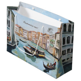 Venezianische Gondeln und Vaporetto Große Geschenktüte