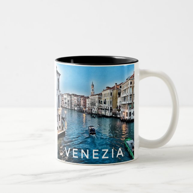 Venezianische Kanal-Tasse Zweifarbige Tasse (Rechts)