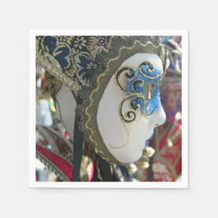 Venezianische Karnevalmaske Serviette