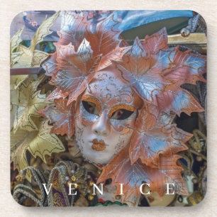 Venezianische Karnevalsmaske auf den Untersetzer