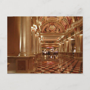 Venezianische Las Vegas Lobby Postkarten