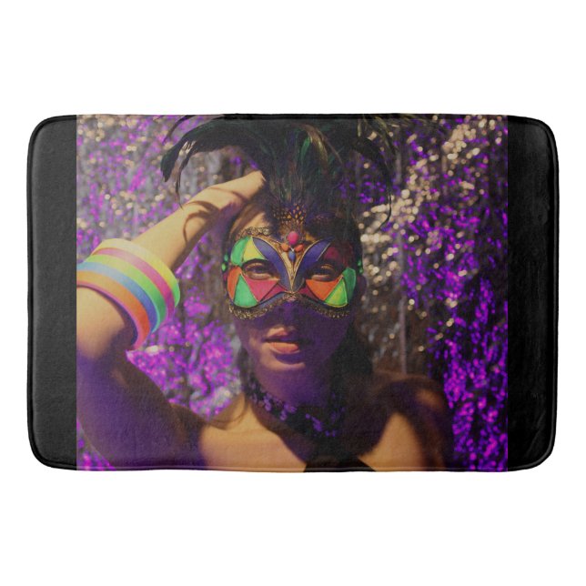 Venezianische Maske Badematte (Vorderseite)