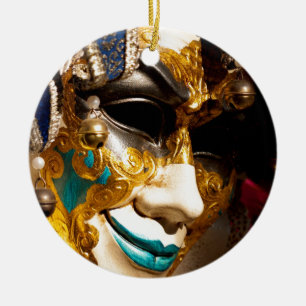 Venezianische Maske Keramik Ornament