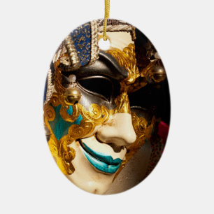 Venezianische Maske Keramik Ornament