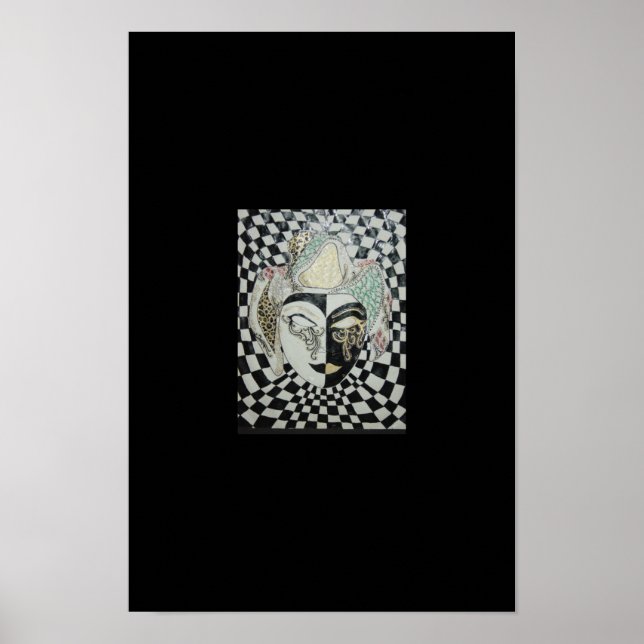 Venezianische Maske Poster (Vorne)