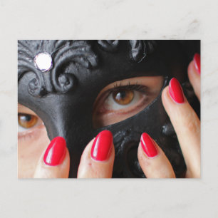 Venezianische Maske Postkarte