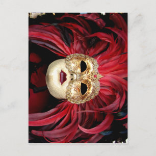 Venezianische Maske Postkarte
