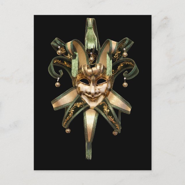 Venezianische Maske Postkarte (Vorderseite)