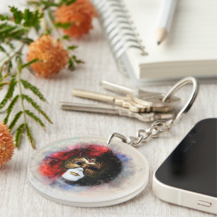 venezianische Maske Schlüsselanhänger