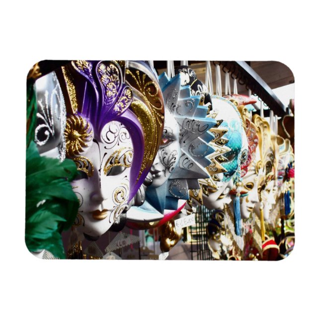 Venezianische Masken 1 Magnet (Horizontal)