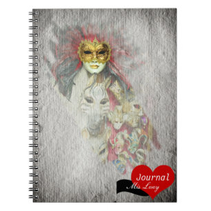 Venezianische Masken Artwork No.1 (Notebook) Notizblock