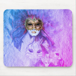 Venezianische Masken, Karneval, Vintage Kunst - It Mousepad