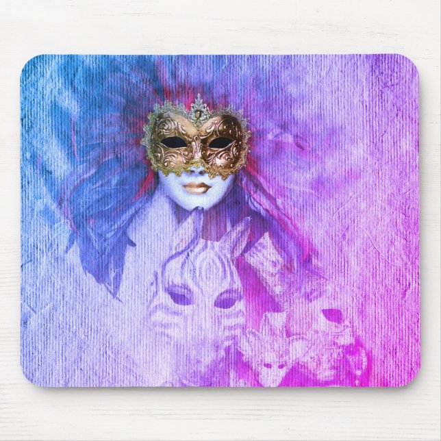 Venezianische Masken, Karneval, Vintage Kunst - It Mousepad (Vorne)