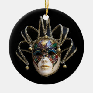 Venezianische Masken Keramikornament
