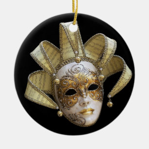 Venezianische Masken Keramikornament