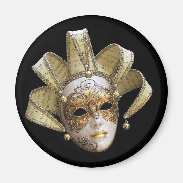 Venezianische Masken Magnet (Vorne)