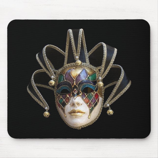 Venezianische Masken Mousepad (Vorne)