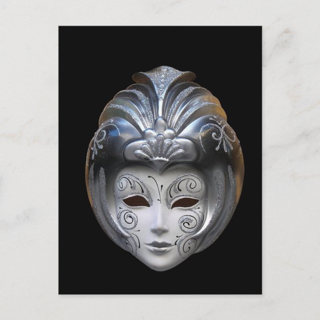 Venezianische Masken Postkarte (Vorderseite)