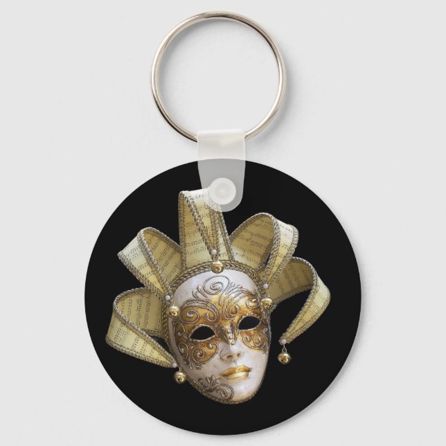 Venezianische Masken Schlüsselanhänger (Vorderseite)