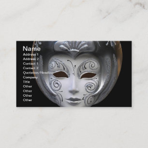 Venezianische Masken-Visitenkarte Visitenkarte