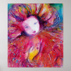 VENEZIANISCHE MASKERADE /MASK IM ROT POSTER