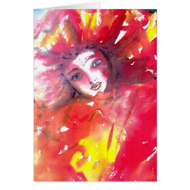 VENEZIANISCHE MASQUERADE-FÄLLE - MASKE IN ROT (Vorne)