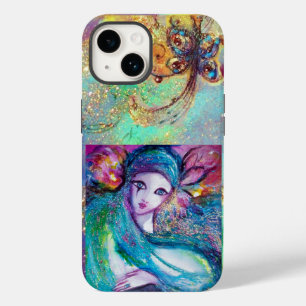 VENEZIANISCHE MASQUERADE/MASKE IN BLAU Case-Mate iPhone HÜLLE