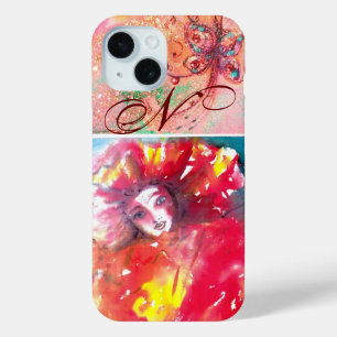 VENEZIANISCHE MASQUERADE - MASKE IN ROTEM MONOGRAM Case-Mate iPhone HÜLLE