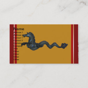 Venezianische Murano Glass Horse Business Card Visitenkarte