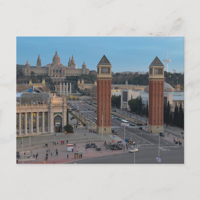 Venezianische Türme von Barcelona Postkarte (Vorderseite)