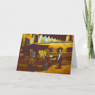 Venezianische Venditore-Grußkarte Karte