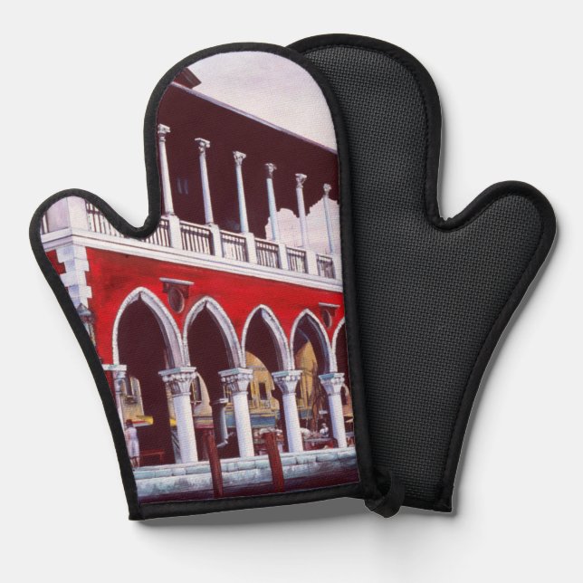 Venezianischer Charme Ofenhandschuh (Vorderseite/Rückseite)