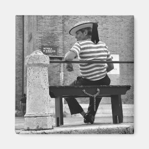 Venezianischer Gondoliere-Magnet Magnet