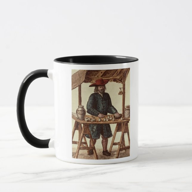 Venezianischer Tabak-Verkäufer Tasse (Links)