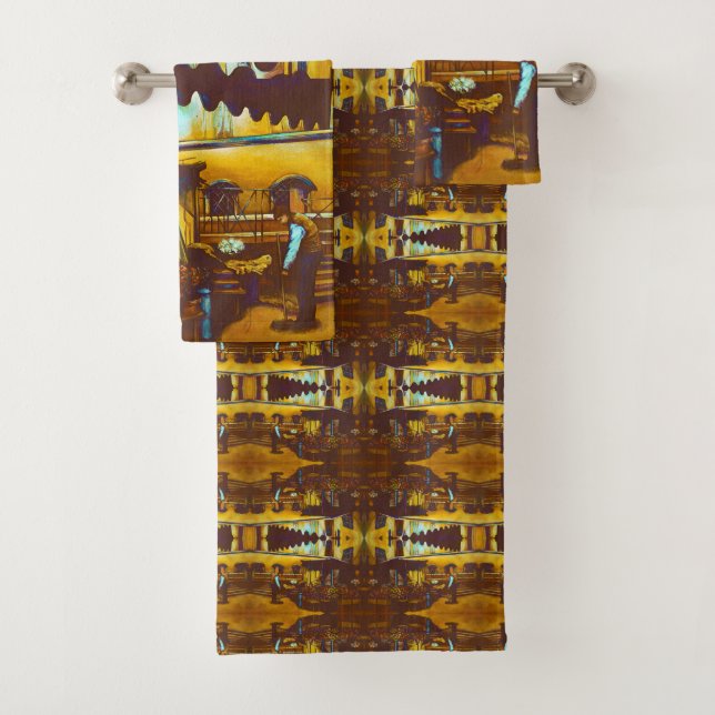 Venezianischer Venditore Badhandtuch Set (Insitu)