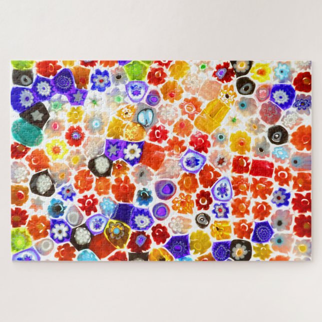 VENEZIANISCHES 20x30-INCH-FLORA-GLAS Puzzle (Horizontal)