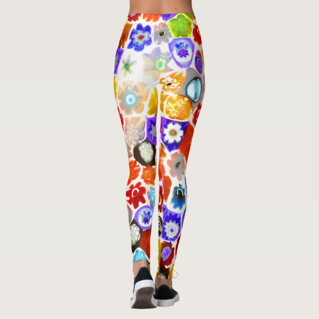 VENEZIANISCHES FLORA-GLAS LEGGINGS (Rückseite)