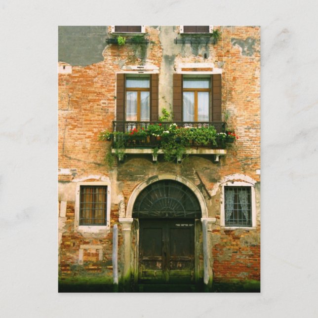 Venezianisches Gebäude Postkarte (Vorderseite)