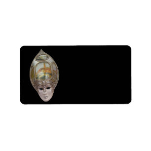 Venezianisches Masken-Adressenkennzeichen Adressaufkleber