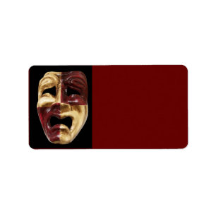Venezianisches Masken-Adressenkennzeichen Adressaufkleber