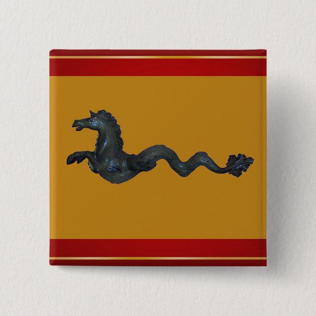 Venezianisches Murano Glass Horse Button (Vorderseite)