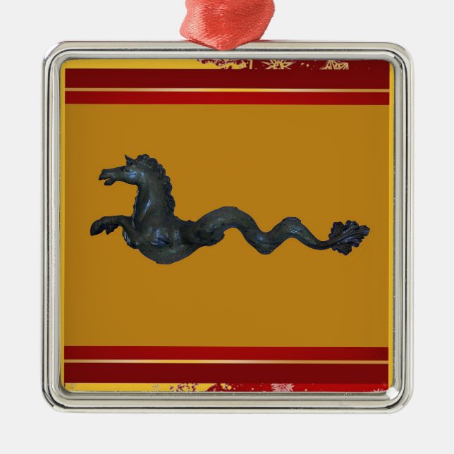 Venezianisches Murano Glass Horse Ornament (Vorne)