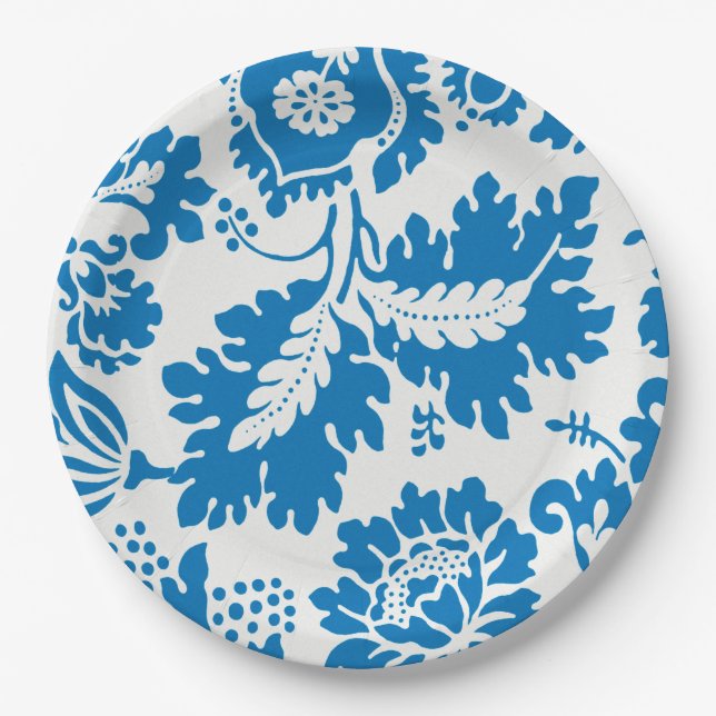 Venezianisches Muster (von William Morris) Pappteller (Vorderseite)