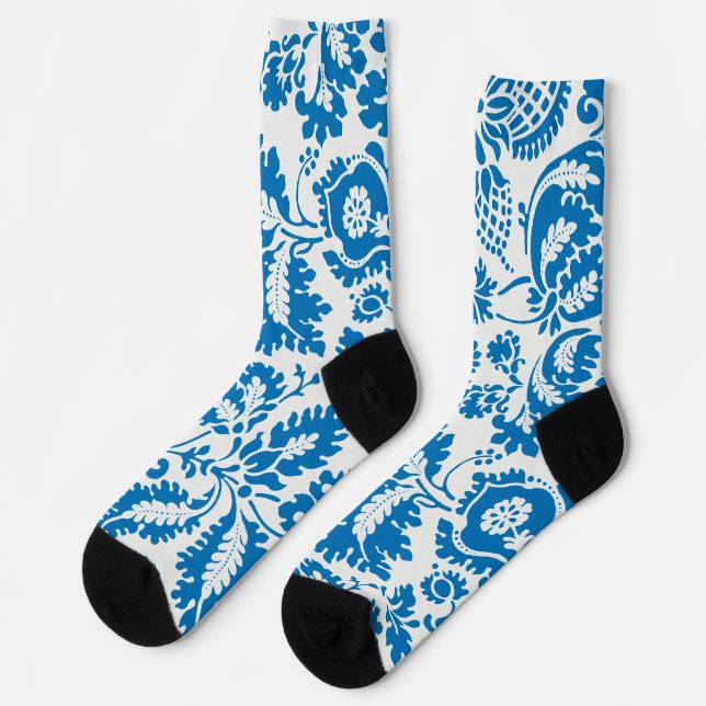 venezianisches Muster, William Morris Socken (Linkes Detail)