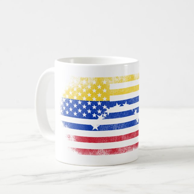 Venezolanische amerikanische Flagge   Venezuela Kaffeetasse