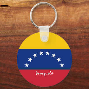 Venezolanische Flagge & Venezuela Patrioten / Spor Schlüsselanhänger