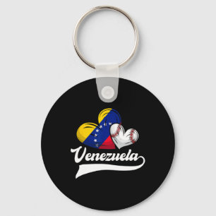 Venezolanischer Baseball Spieler Venezuela Flag He Schlüsselanhänger