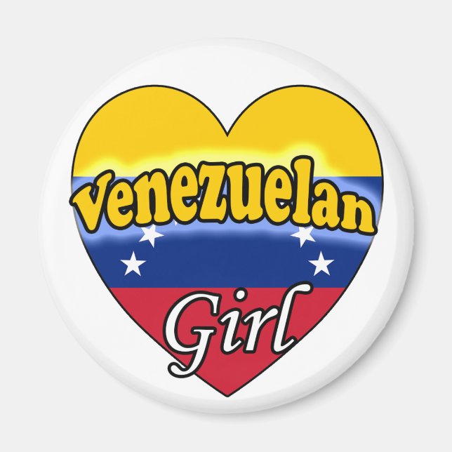 venezolanisches Mädchen Magnet (Vorne)