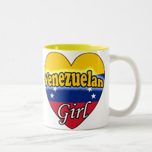 venezolanisches Mädchen Zweifarbige Tasse